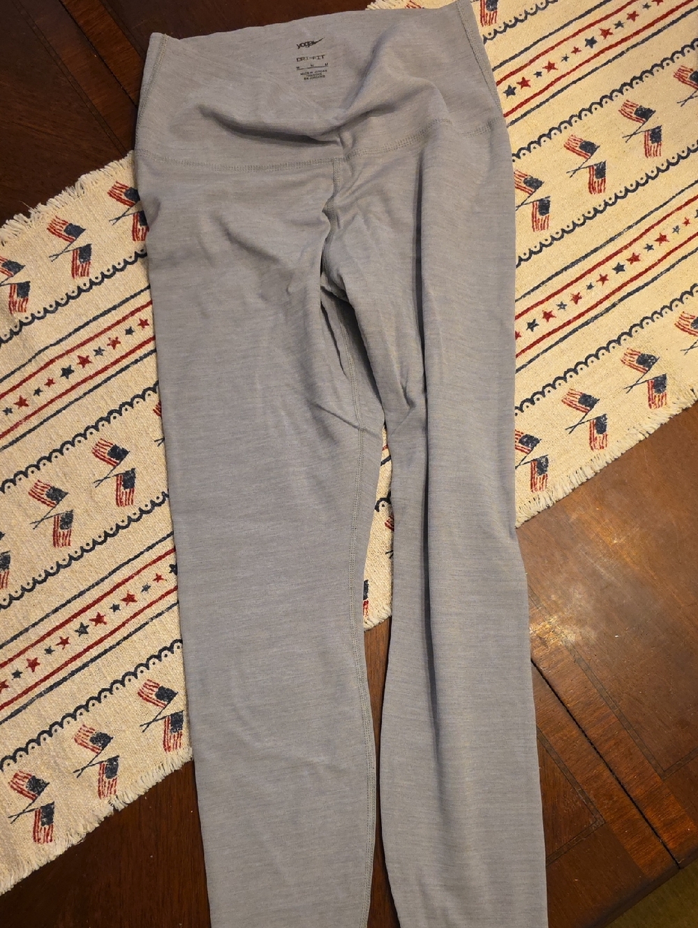 Nike Yoga Medium Light Gray Seamless Leggings Women's